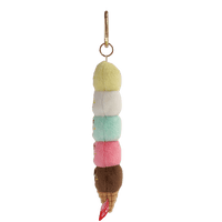 Five Scoops Ice Cream Corn Key Holder Charms