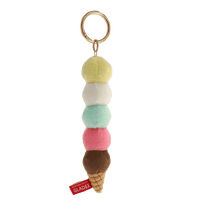 Five Scoops Ice Cream Corn Key Holder Charms