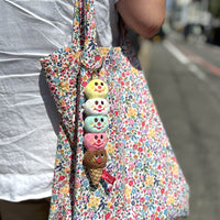 Five Scoops Ice Cream Corn Key Holder Charms