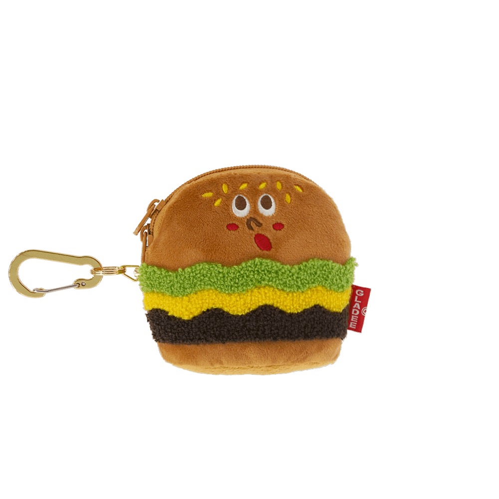 Pass Card Case with Zipper / Hamburger II