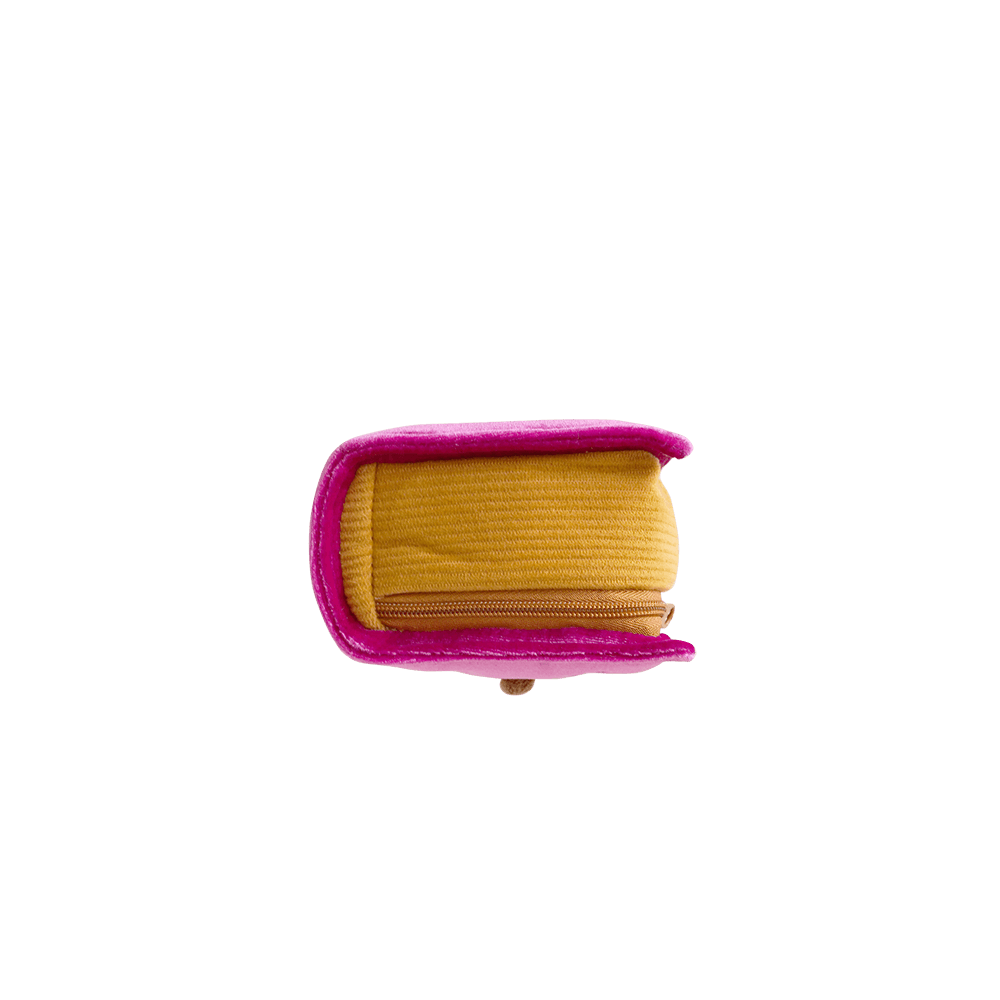 Old Book Pouch /  Magenta