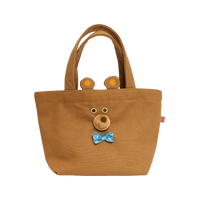 Canvas Stroll Mini Tote Bag / Bear Brown