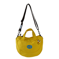 Large Banana Canvas Tote Bag / Plain Yellow