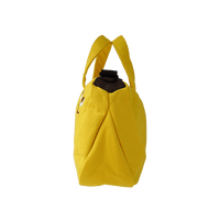 Large Banana Canvas Tote Bag / Plain Yellow