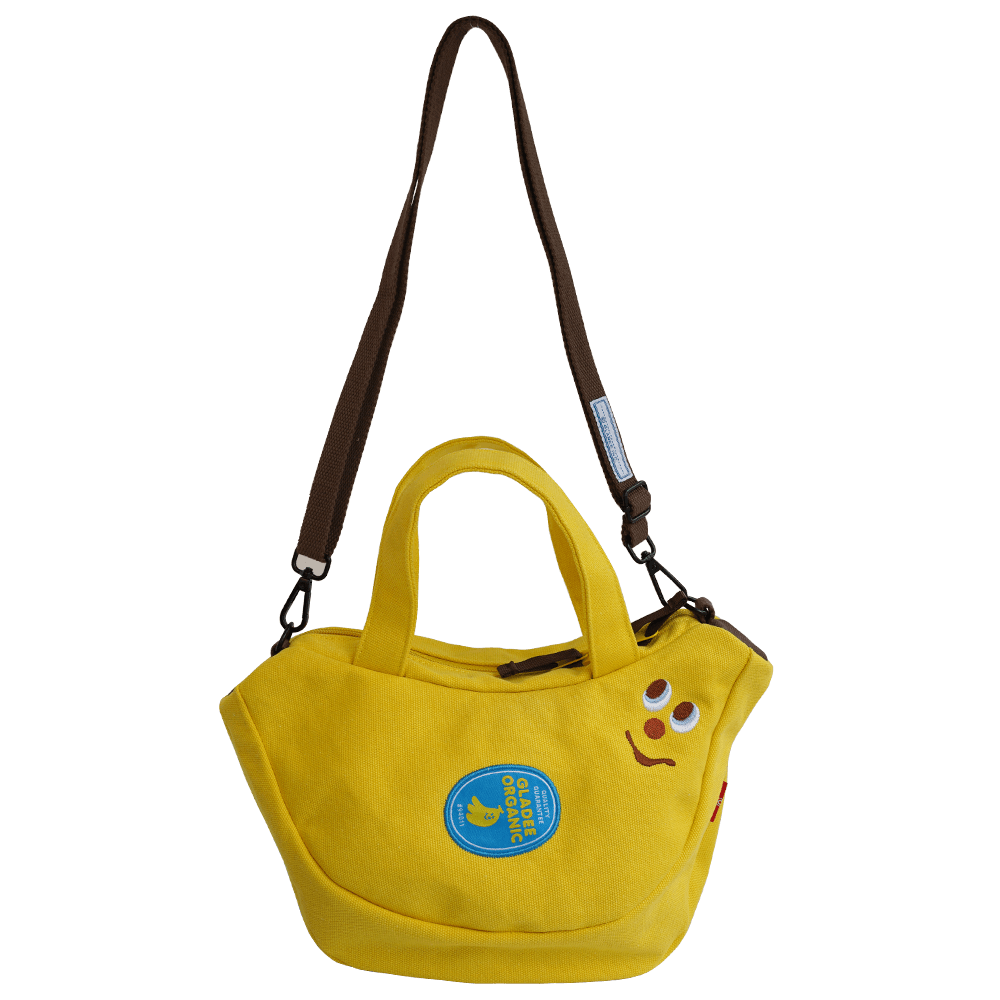 Fresh Banana Canvas Mini Bag w Strap