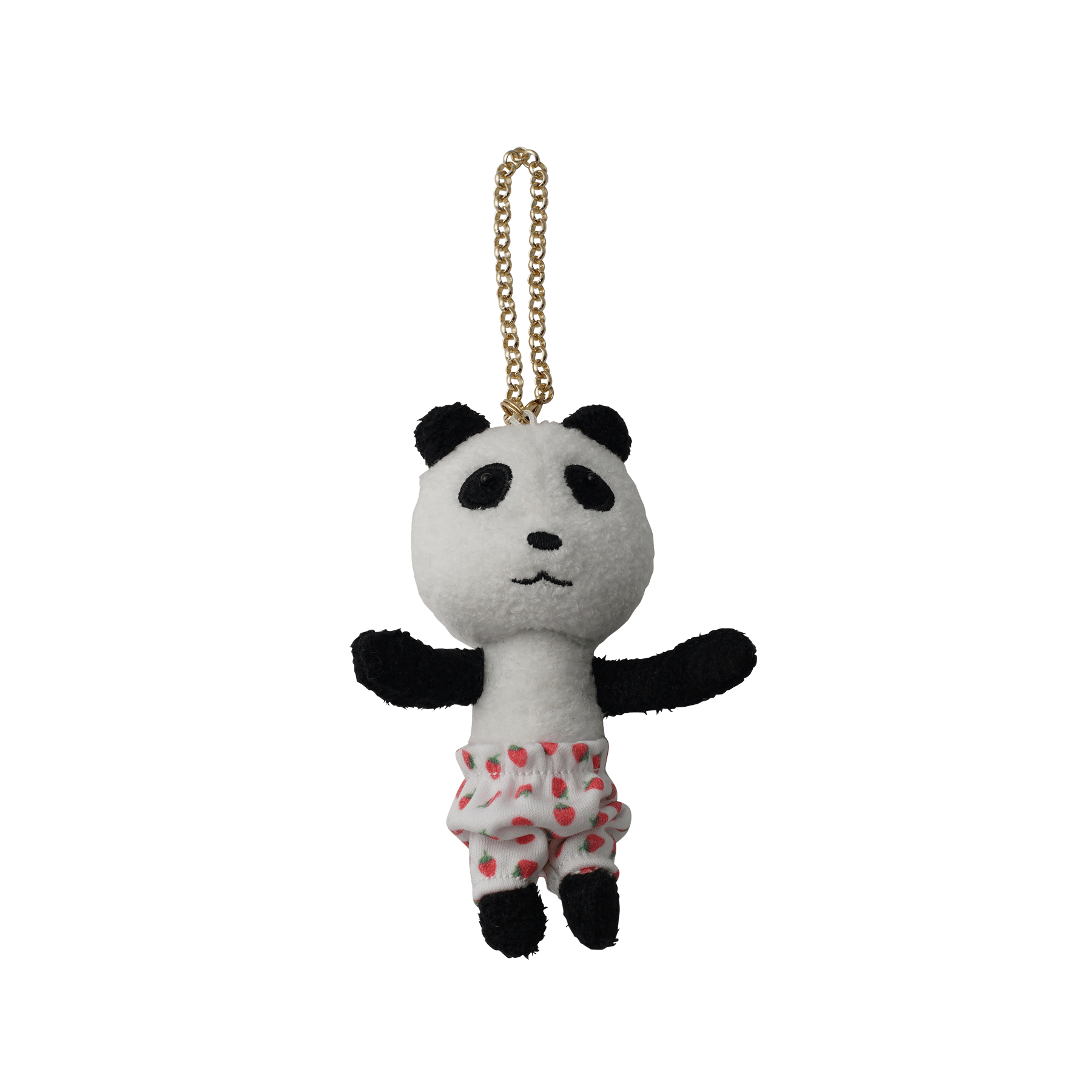 グラディ　ぬいぐるみ マグネットマスコットキーホルダー / イチゴパンツ パンダ – Gladee