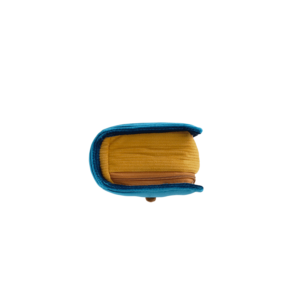 Old Book Pouch 3 /  Blue