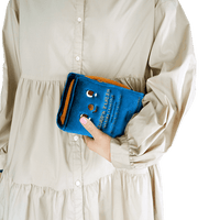 Old Book Pouch 3 /  Blue