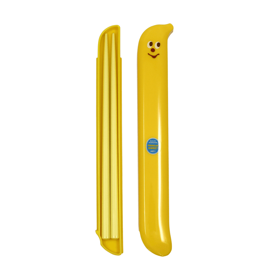 Banana Shape Chopsticks and Storage Box ( wood chopsticks )