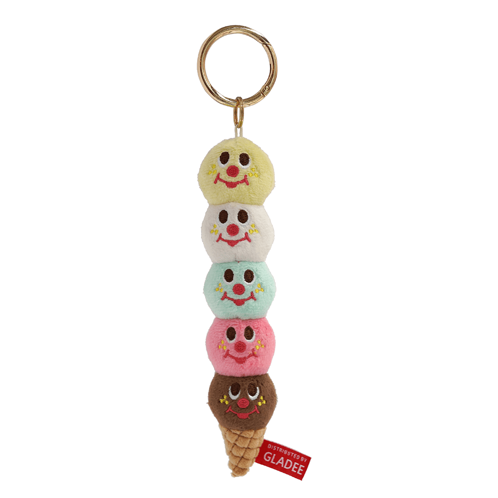 Five Scoops Ice Cream Corn Key Holder Charms