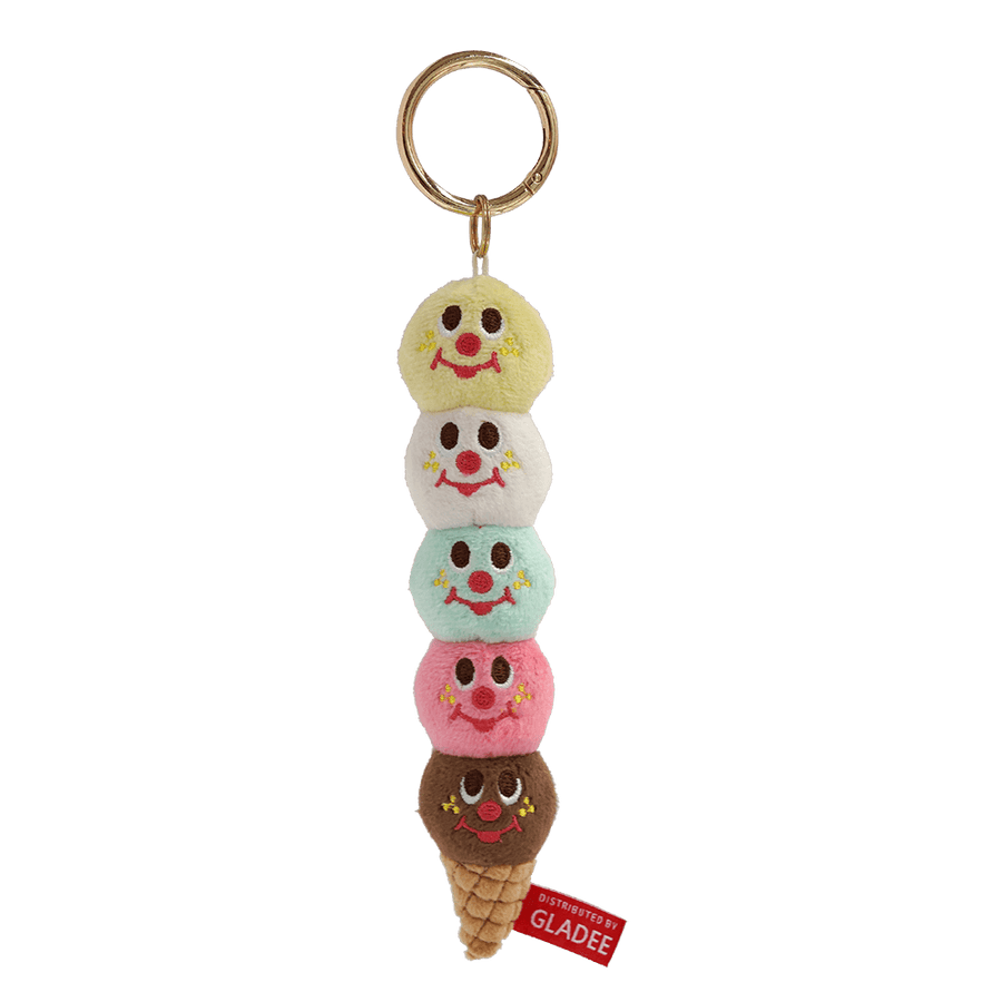 Five Scoops Ice Cream Corn Key Holder Charms