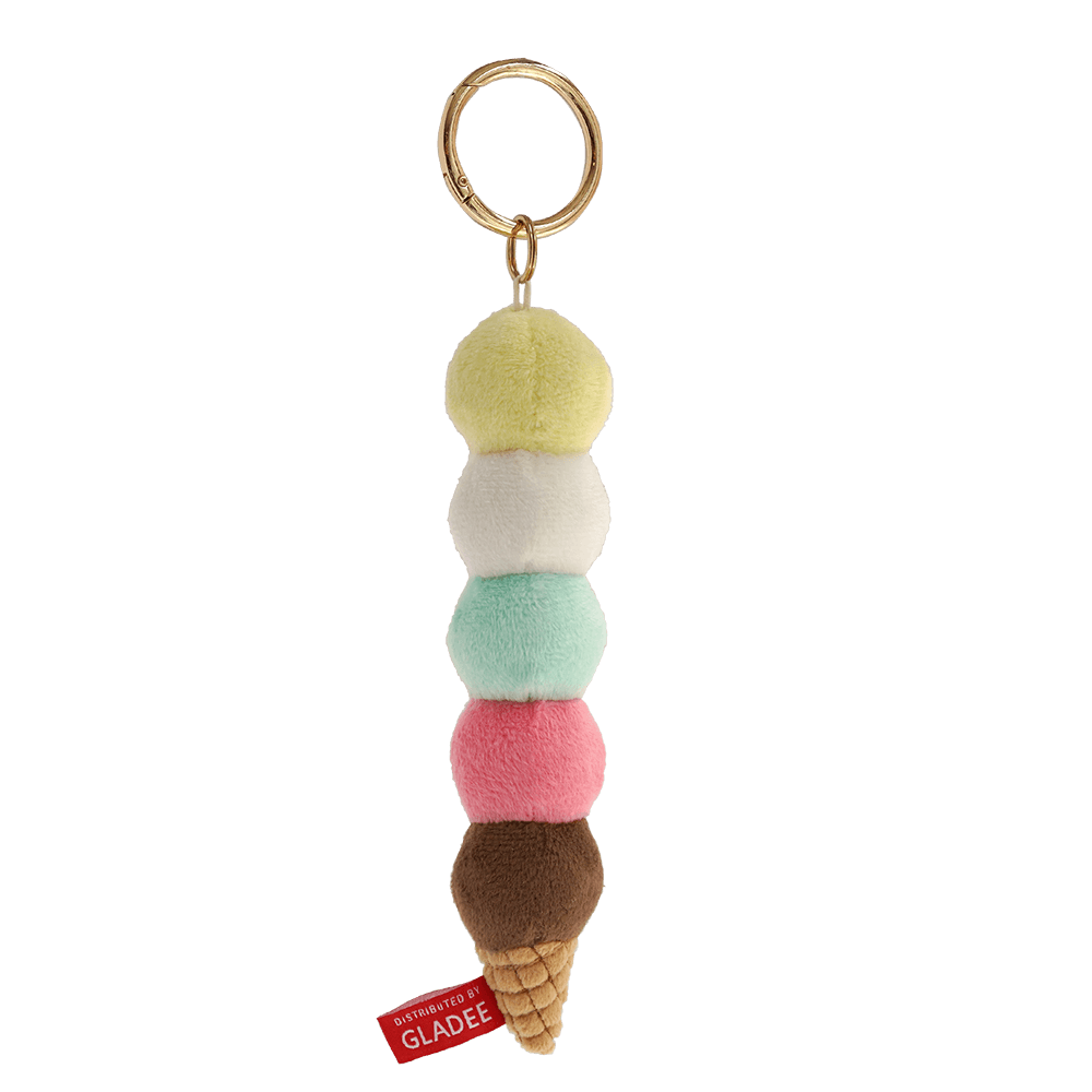 Five Scoops Ice Cream Corn Key Holder Charms