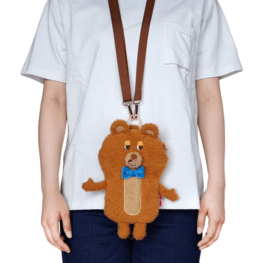 Brown Bear Multi Pouch with Strap