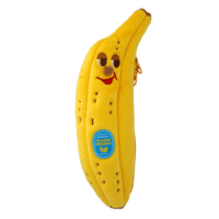 Embroidered Ripe Banana Pencil Case