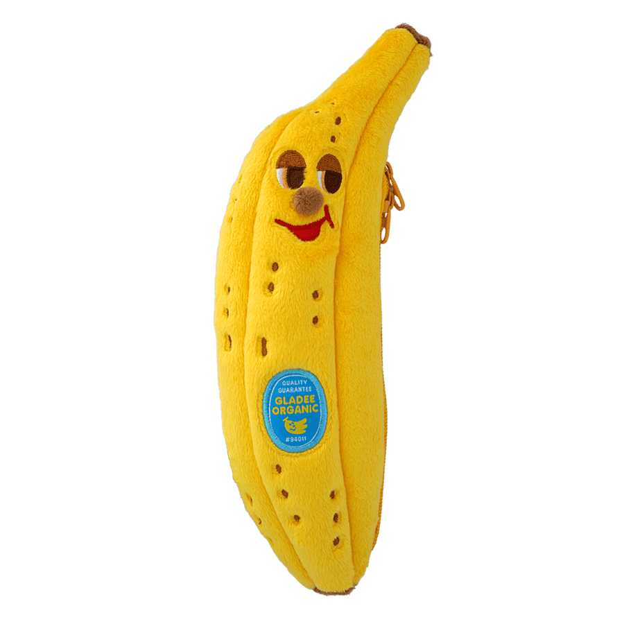 Embroidered Ripe Banana Pencil Case