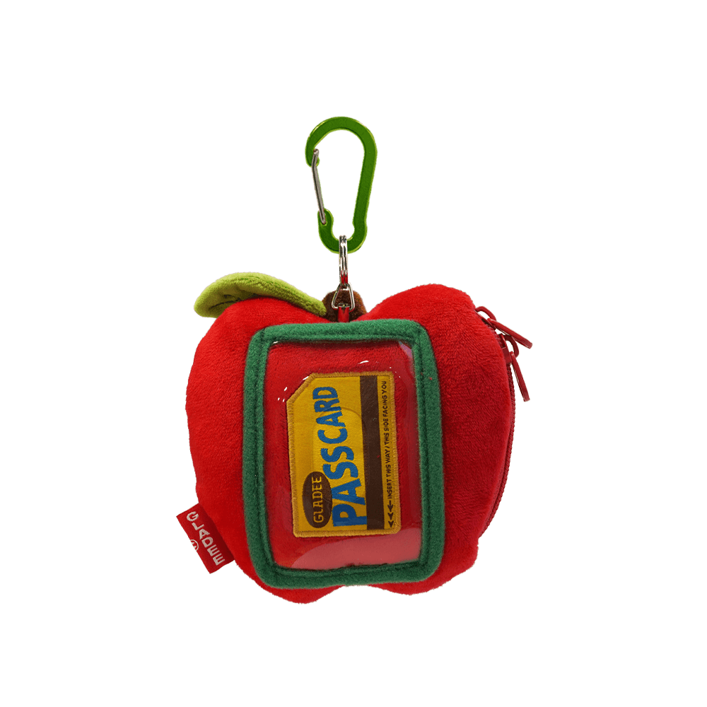 Pass Card Case / Apple (with zipper)