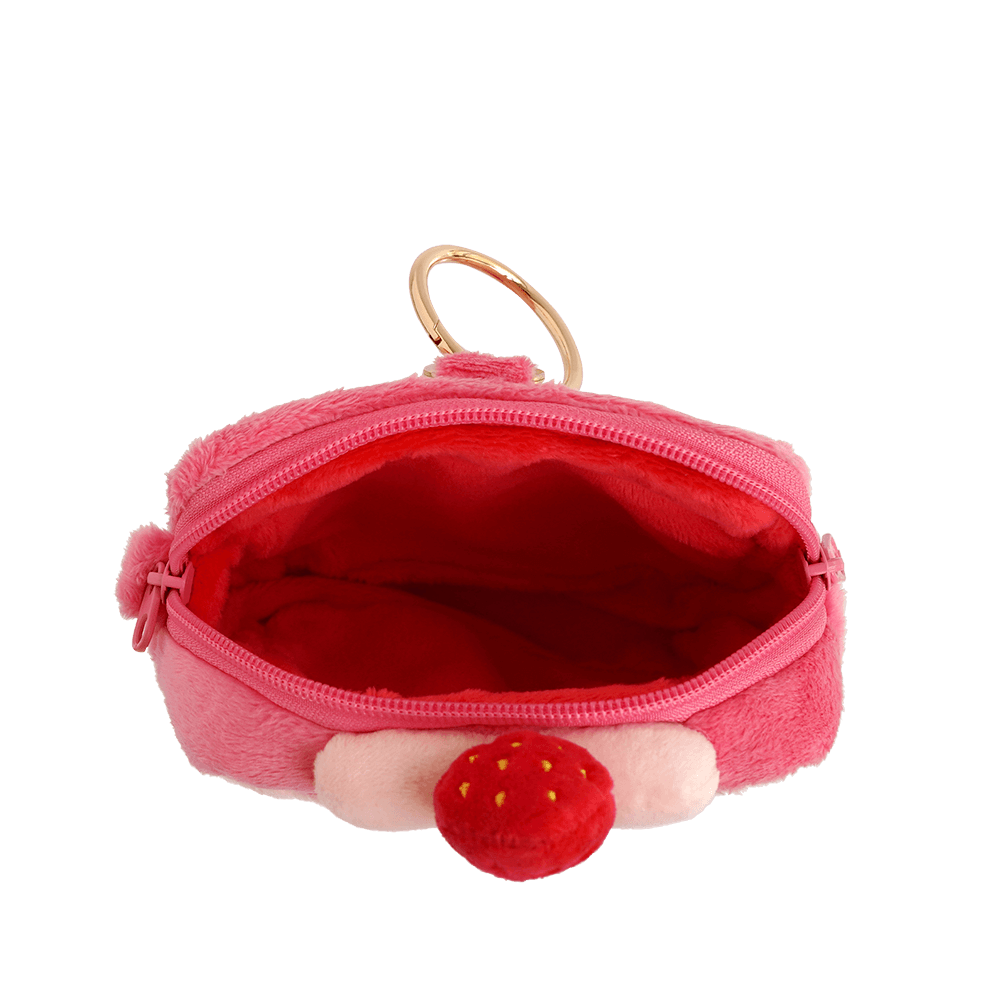 莓果粉紅蛋糕造型收納包