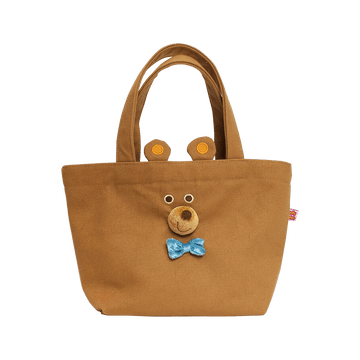 Canvas Stroll Mini Tote Bag / Bear Brown