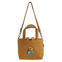 Canvas Stroll Mini Tote Bag / Bear Brown Cousin