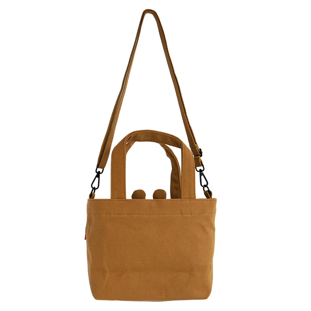 Canvas Stroll Mini Tote Bag / Bear Brown Cousin