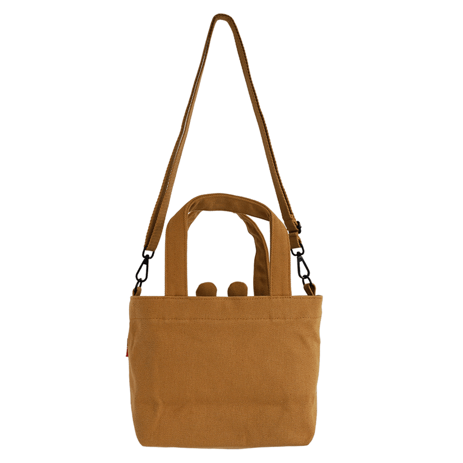 Canvas Stroll Mini Tote Bag / Bear Brown Cousin