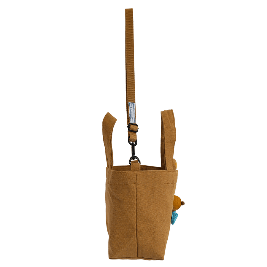 Canvas Stroll Mini Tote Bag / Bear Brown Cousin