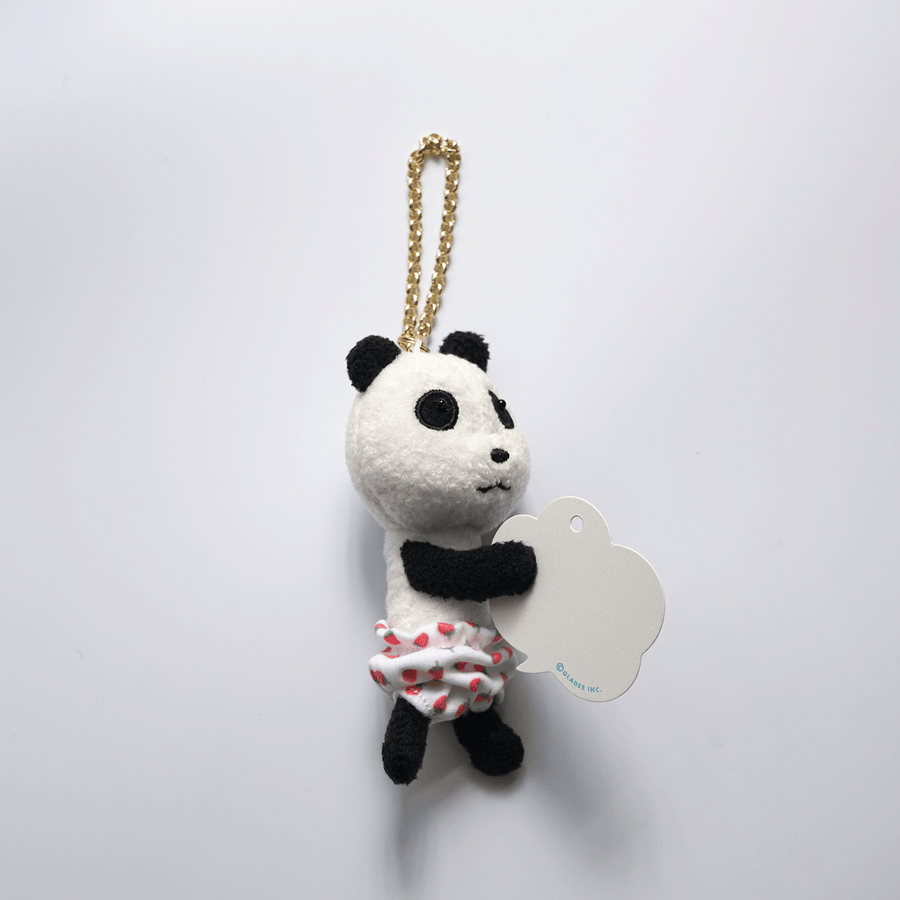 钥匙扣带磁铁 / 熊猫草莓裤子