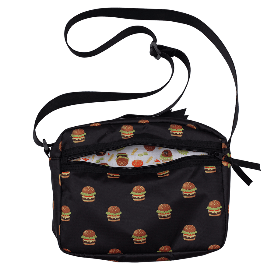 PE Shoulder Bag / Hamburger Black