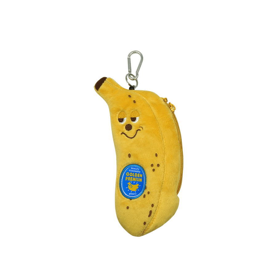 完熟バナナパスケース (ジップポケット付)