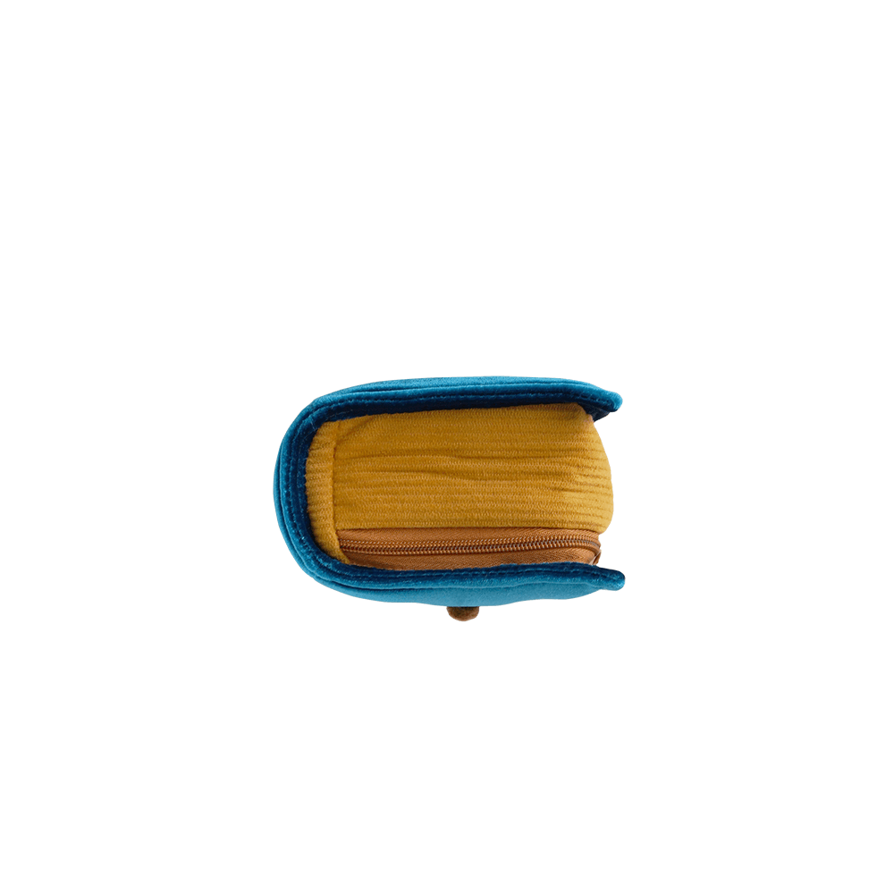 Old Book Pouch 3 / Blue