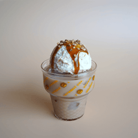 Ice Corn Glass Cup / Caramel