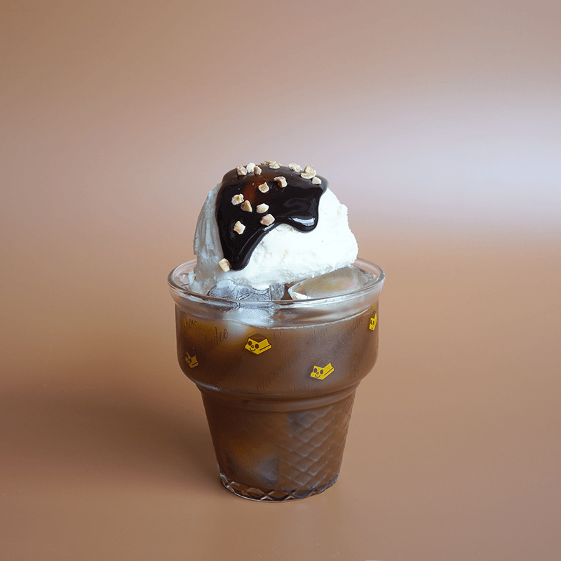 Ice Corn Glass Cup / Chocolate